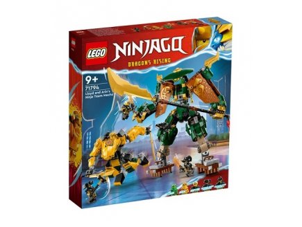 LEGO NINJAGO 71794 L'EQUIPE DE ROBOTS DES NINJAS LLOYD ET ARIN