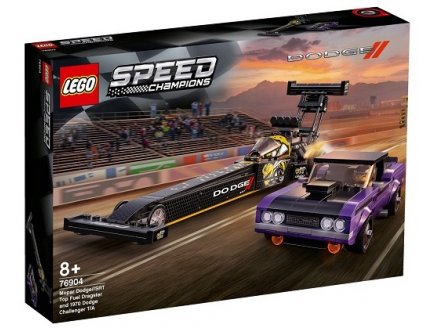 LEGO SPEED CHAMPIONS 76904 MOPAR DODGE // SRT TOP FUEL DRAGSTER ET 1970 DODGE CHALLENGER T/A