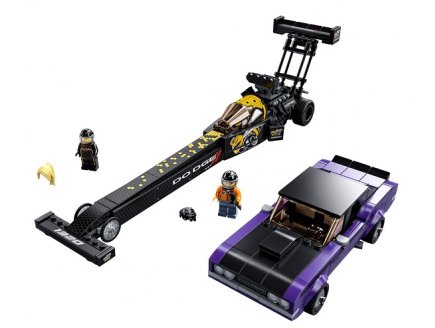 Lego speed champions 76904 mopar dodge // srt top fuel dragster et 1970 dodge challenger t/a
