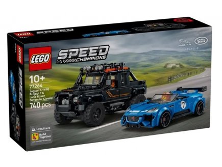 Lego Speed Champions 77264 La Jaguar Project 7 et le Land Rover Defender