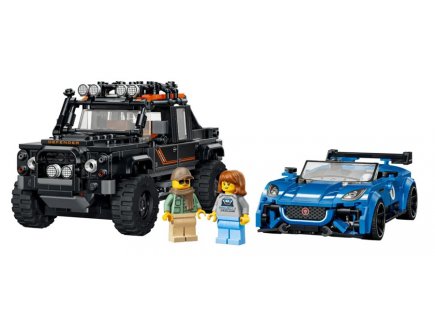 Lego Speed Champions 77264 La Jaguar Project 7 et le Land Rover Defender