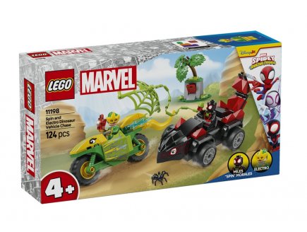 Lego Spidey 11198 Course-poursuite entre Spin et Electro en dino-vhicules