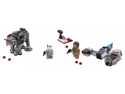 Lego star wars 75195 microfighter ski speeder vs quadripode du premier ordre