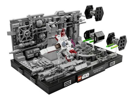 Lego star wars 75329 diorama de la poursuite des tranchees dans l'etoile de la mort