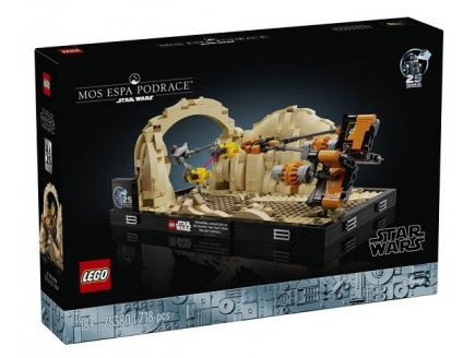 LEGO STAR WARS 75380 DIORAMA DE LA COURSE DE PODRACERS DE MOS ESPA