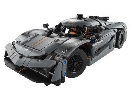 Lego technic 42173 hypercar koenigsegg jesko absolut grise