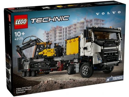 LEGO TECHNIC 42175 CAMION VOLVO FMX ET PELLETEUSE ELECTRIQUE EC230