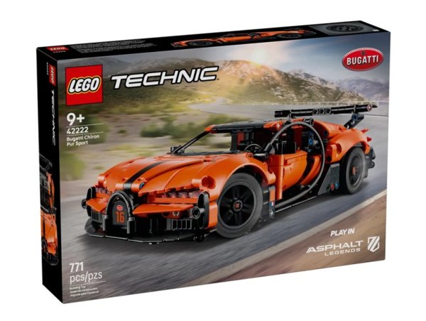 Lego Technic 42222 Hypercar Bugatti Chiron Pur Sport