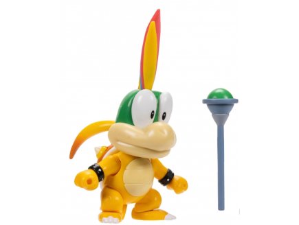 Lemmy avec Baguette Magique : Figurine Super Mario 10 cm - Figurine Nintendo articulé - Jakks