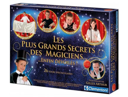LES PLUS GRANDS SECRETS DES MAGICIENS - JEU DE MAGIE - CLEMENTONI - 62508