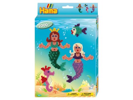 LES SIRENES - BOITE HAMA MIDI 2000 PERLES - LOISIRS CREATIFS - 3431