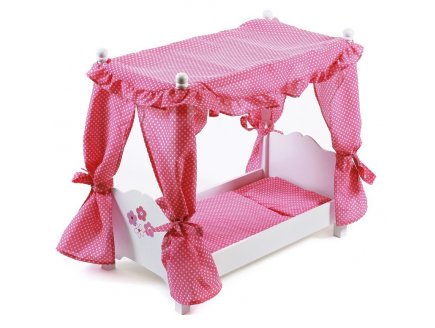 LIT A BALDAQUIN EN BOIS PRINCESSE POUPEE - BAYER CHIC 2000 - 50799 - LIT POUPON