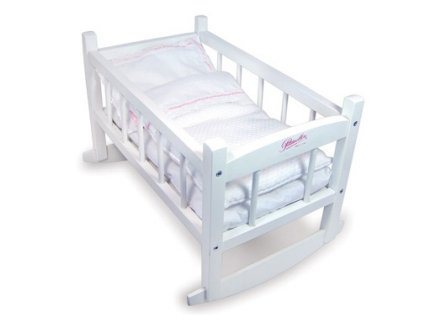 LIT BERCELONNETTE EN BOIS LAQUE - PETITCOLLIN - 800188 - ACCESSOIRE POUPEE