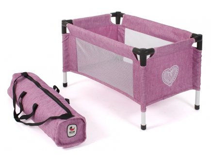 Lit Parapluie Jean rose poupée - Bayer Chic 2000 - 65262 - Accessoire poupon