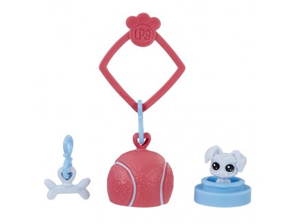 Littlest Petshop collection surprise serie 2 : bichon maltais n? 2-b44 + habitat + accessoire - hasbro - e2875