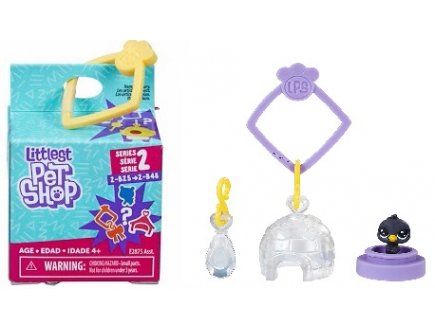 LITTLEST PETSHOP COLLECTION SURPRISE SERIE 2 : PINGOUIN ET IGLOO N 2-B26 + HABITAT - HASBRO - E2875