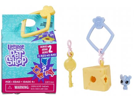 LITTLEST PETSHOP COLLECTION SURPRISE SERIE 2 : SOURIS N 2-B34 + HABITAT + ACCESSOIRE - HASBRO - E2875