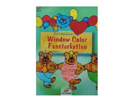 LIVRE WINDOW COLOR - ANIMAUX : LES OURS - MOTIF PEINTURE POUR FENETRE