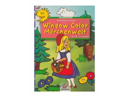 LIVRE WINDOW COLOR - LA PETITE FILLE DANS LA FORET - MOTIF PEINTURE POUR FENETRE