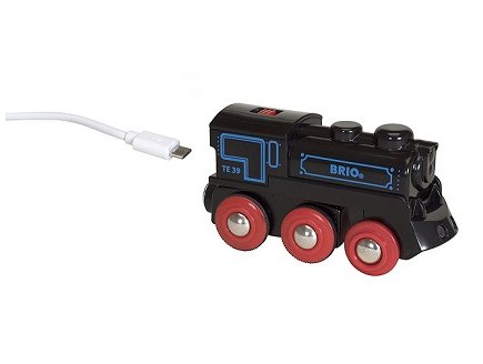 LOCOMOTIVE RECHARGEABLE AVEC CABLE USB - BRIO - 33599 - ACCESSOIRE CIRCUIT