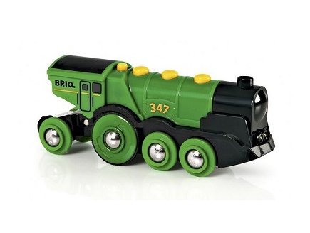 LOCOMOTIVE VERTE PUISSANTE A PILES - BRIO - 33593 - ACCESSOIRE CIRCUIT