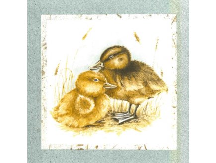 LOT DE 20 SERVIETTES EN PAPIER POUSSIN : ANIMAUX DE LA FERME - SERVIETTAGE