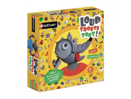 LOUP TROUVE TOUT ! NATHAN - 31548 - JEU CHERCHE ET TROUVE - OBSERVATION, RAPIDITE