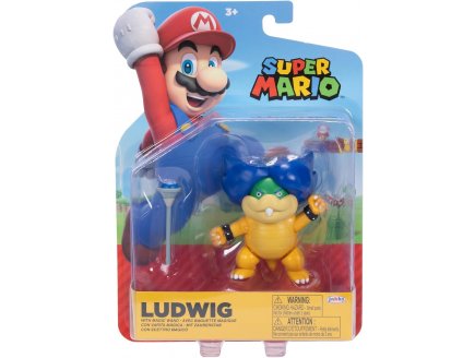 Ludwig avec Baguette Magique : Figurine Super Mario 8 cm - Personnage