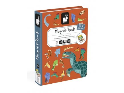 Magneti'book Dinosaures - Janod - J02590 - Jeu educatif magntique, aimante