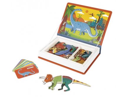 Magneti'book Dinosaures - Janod - J02590 - Jeu educatif magntique, aimante