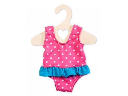 MAILLOT DE BAIN A POIS 1 PIECE 28/35 CM - HELESS - HABIT POUPON (33)