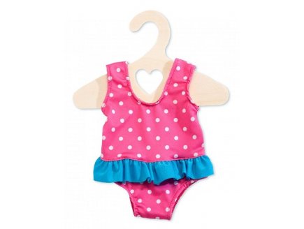 MAILLOT DE BAIN A POIS 1 PIECE 35/45 CM - HELESS -  VETEMENT POUPEE - HABIT POUPON (28)