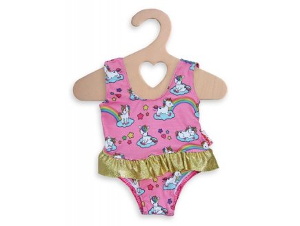 MAILLOT DE BAIN LICORNE 1 PIECE 28/35 CM - HELESS - HABIT POUPON (48)