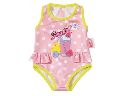 MAILLOT DE BAIN ROSE AVEC PETIT CANARD JAUNE BABY BORN - HABIT POUPEE 43 CM - ZAPF CREATION (ZA30)