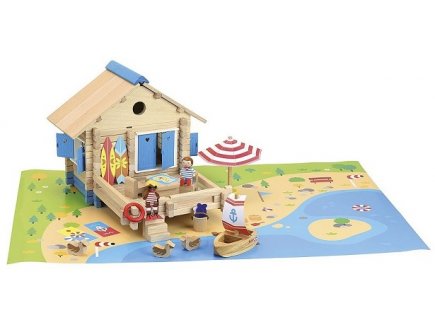 MAISON DU BORD DE L'EAU 120 PIECES - JEUJURA - 8076 - JEU CONSTRUCTION BOIS