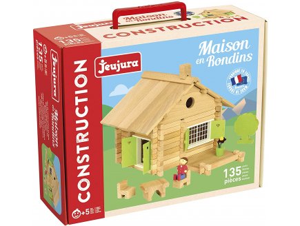 Maison en rondins 135 pieces - Jeujura - 8043 - construction en bois