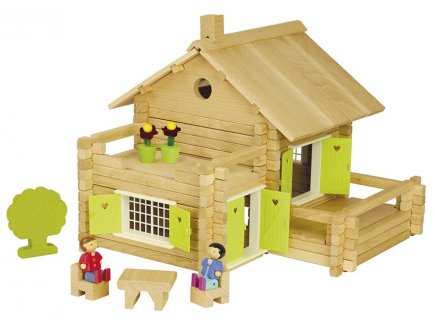 Maison en rondins 175 pièces - Jeujura - 8047 - Jeu construction en bois