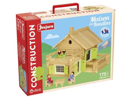 Maison en rondins 175 pièces - Jeujura - 8047 - Jeu construction en bois