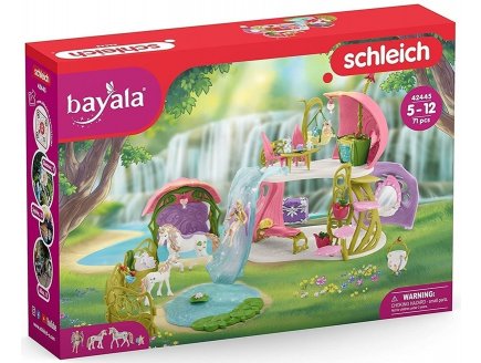 MAISON FLEUR PAILLETEE AVEC LICORNES, LAC ET ECURIE - BAYALA - SCHLEICH - 42445