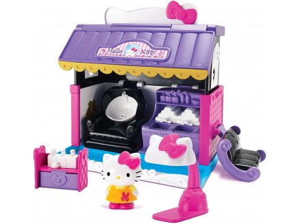 MAISON MAGIQUE 2 EN 1 HELLO KITTY : SALON & BOUTIQUE - BLUE BOX - MINI UNIVERS