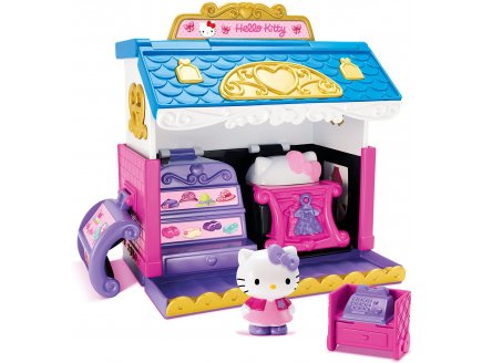 Maison magique 2 en 1 Hello kitty : salon & boutique - blue box - mini univers