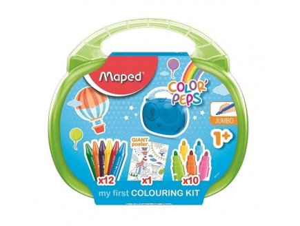 MALETTE DE COLORIAGE PREMIER AGE COLOR' PEPS - FEUTRES, CRAYONS DE CIRE - MAPED - 897416
