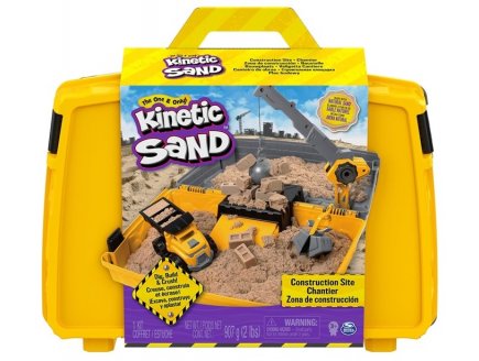 MALLETTE CHANTIER DE CONSTRUCTION KINETIC SAND - SABLE MAGIQUE - SPIN MASTER - 20122462 - MODELAGE