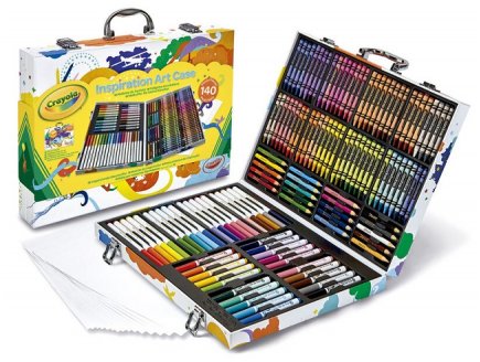 MALLETTE D'ARTISTE INSPIRATION ARTISTIQUE 140 PIECES - CRAYOLA - COLORIAGE, DESSIN