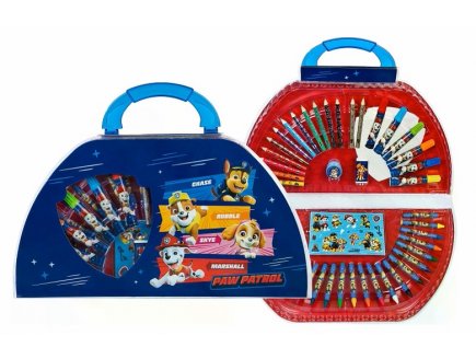 MALLETTE DE COLORIAGE PAT PATROUILLE 51 PIECES - PAW PATROL - COFFRET ARTISTIQUE DESSIN