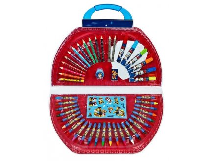 Mallette de coloriage Pat patrouille 51 pieces - paw patrol - coffret artistique dessin