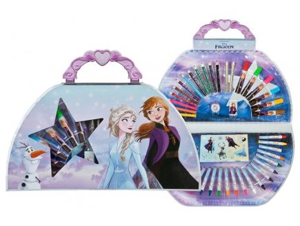 MALLETTE DE COLORIAGE REINE DES NEIGES 51 PIECES - DISNEY FROZEN - COFFRET ARTISTIQUE