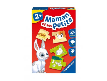 Maman et ses petits b�b�s animaux - Puzzle duo - Ravensburger - 24023 - Jeu Educatif 2 ans