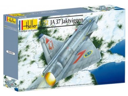 MAQUETTE AVION JA 37 JAKTVIGGEN - ECHELLE 1/72 - HELLER - 80309