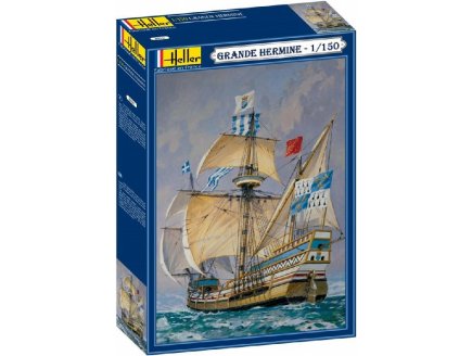 MAQUETTE BATEAU LA GRANDE HERMINE - ECHELLE 1/150- HELLER - 80841